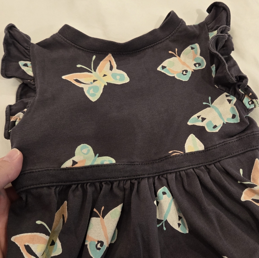 Tea Collection Butterfly Wrap Neck Dress - Picture 4 of 5